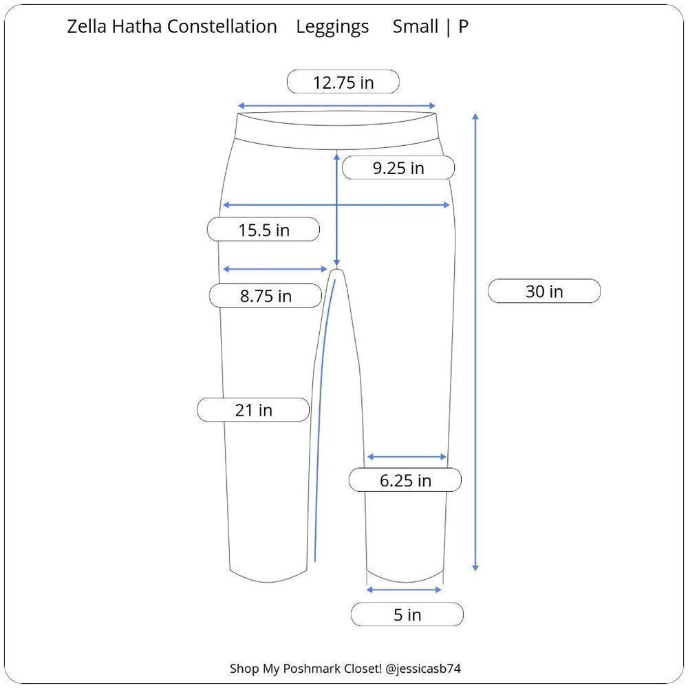 Zella Hatha Constellation High Rise Crop Leggings - Picture 8 of 8